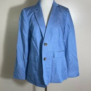 Women’s Ann Taylor Linen Blue Blazer